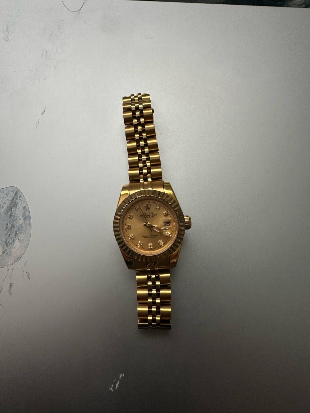 Rolex Gold Tone Ladies Watch with Champagne Dial - Picture 1 of 3